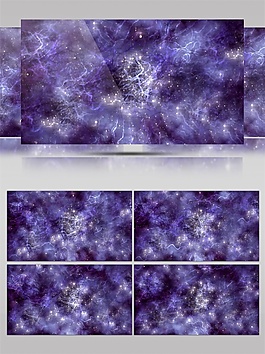 紫色夢幻云海高清視頻素材