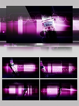 紫色光感科技高清視頻素材