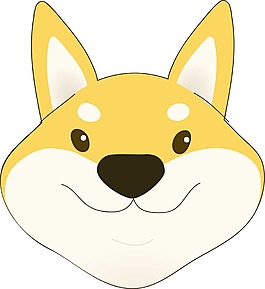 手绘卡通小狗元素