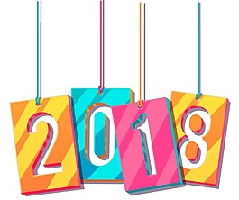 手繪藝術字2018元素