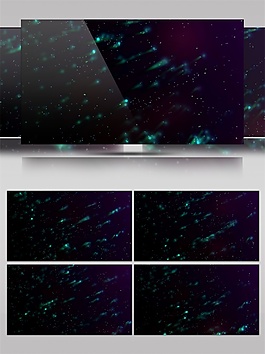 炫酷彩色唯美星空高清视频素材