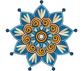 藍(lán)色的花朵png元素