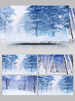 唯美夢幻雪景婚禮背景浪漫背景