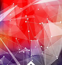 矢量幾何漸變海報