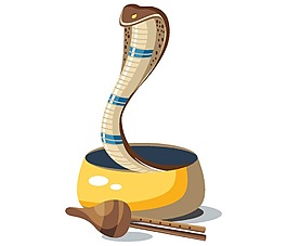 創(chuàng)意眼鏡蛇png元素