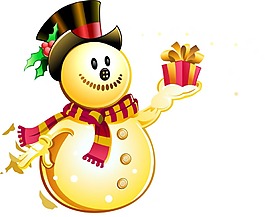 圣誕節(jié)雪人png元素