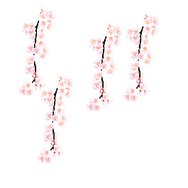 粉色溫婉櫻花裝飾元素