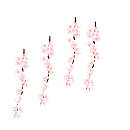 清新简约淡粉色花瓣樱花装饰元素