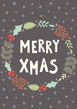 冬日圣誕節矢量素材