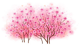 桃花裝飾元素
