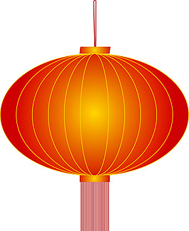 2018年新春新年红色喜庆ai矢量灯笼