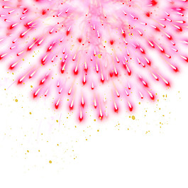 唯美粉色烟花PNG