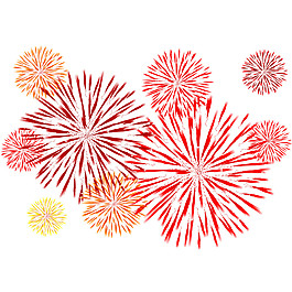 喜庆节日烟花PNG