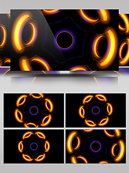 動感VJ三維空間燈光穿梭動態(tài)視頻