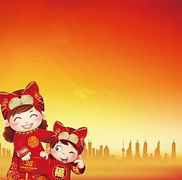 狗年新春晚會(huì)主圖設(shè)計(jì)