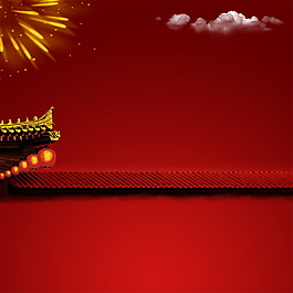 中國風喜慶新年主圖設計