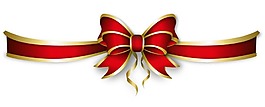 紅色蝴蝶結(jié)png元素
