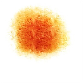 黃色水彩紋路png元素