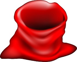 紅色口袋png元素