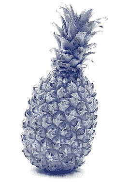 藍色的菠蘿png元素
