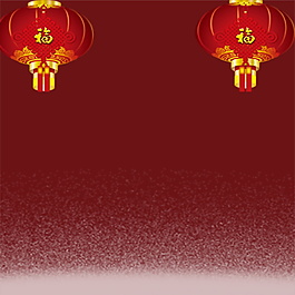 红色新年灯笼主图设计