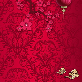 中式古典紋理新年主圖設(shè)計(jì)