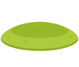 简约绿色椭圆元素