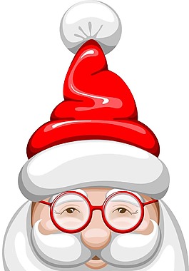 卡通圣誕老人元素