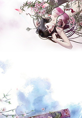 精美古典美女海報(bào)背景設(shè)計(jì)