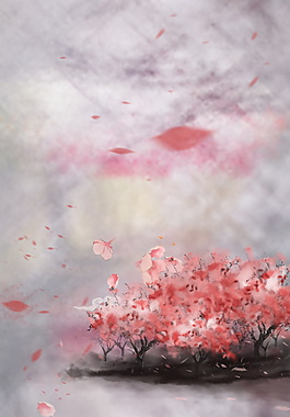 古典花朵海報(bào)背景設(shè)計(jì)