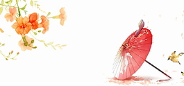精美古典花朵banner背景設(shè)計