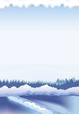 小清新樹林冰面背景