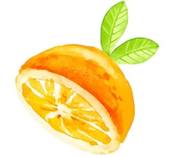 黃色檸檬水果元素
