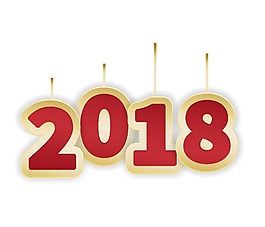 紅色藝術(shù)字2018元素