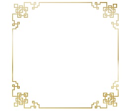 簡(jiǎn)約金色花紋元素