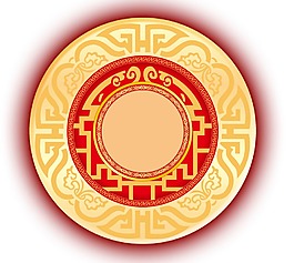 創(chuàng)意傳統(tǒng)貼花png元素
