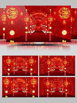 喜慶中國(guó)結(jié)新年晚會(huì)背景