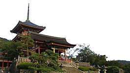 简约城市实景日本旅游装饰元素