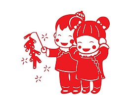 中國傳統(tǒng)剪紙畫png元素