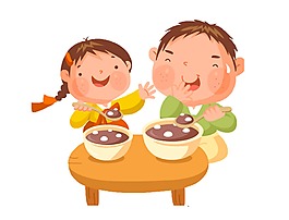 中國(guó)風(fēng)團(tuán)圓人物元素