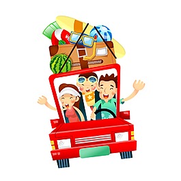 卡通回家過(guò)年元素設(shè)計(jì)