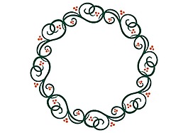 創(chuàng)意綠色線條邊框png元素