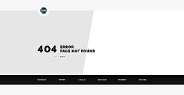 企业科技商务网站模板之404错误提示界面