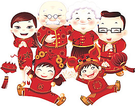 喜慶中國年全家福元素