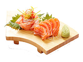 清新鮮美橙色三文魚料理美食產(chǎn)品實物
