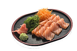 鮮美三文魚日式料理美食產(chǎn)品實物