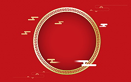 2018紅色新年背景設(shè)計(jì)