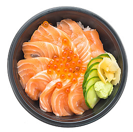 鮮美三文魚日式料理美食產品實物