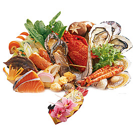 鮮美日式海鮮料理美食產品實物