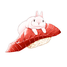 清新刺身日式料理美食裝飾元素